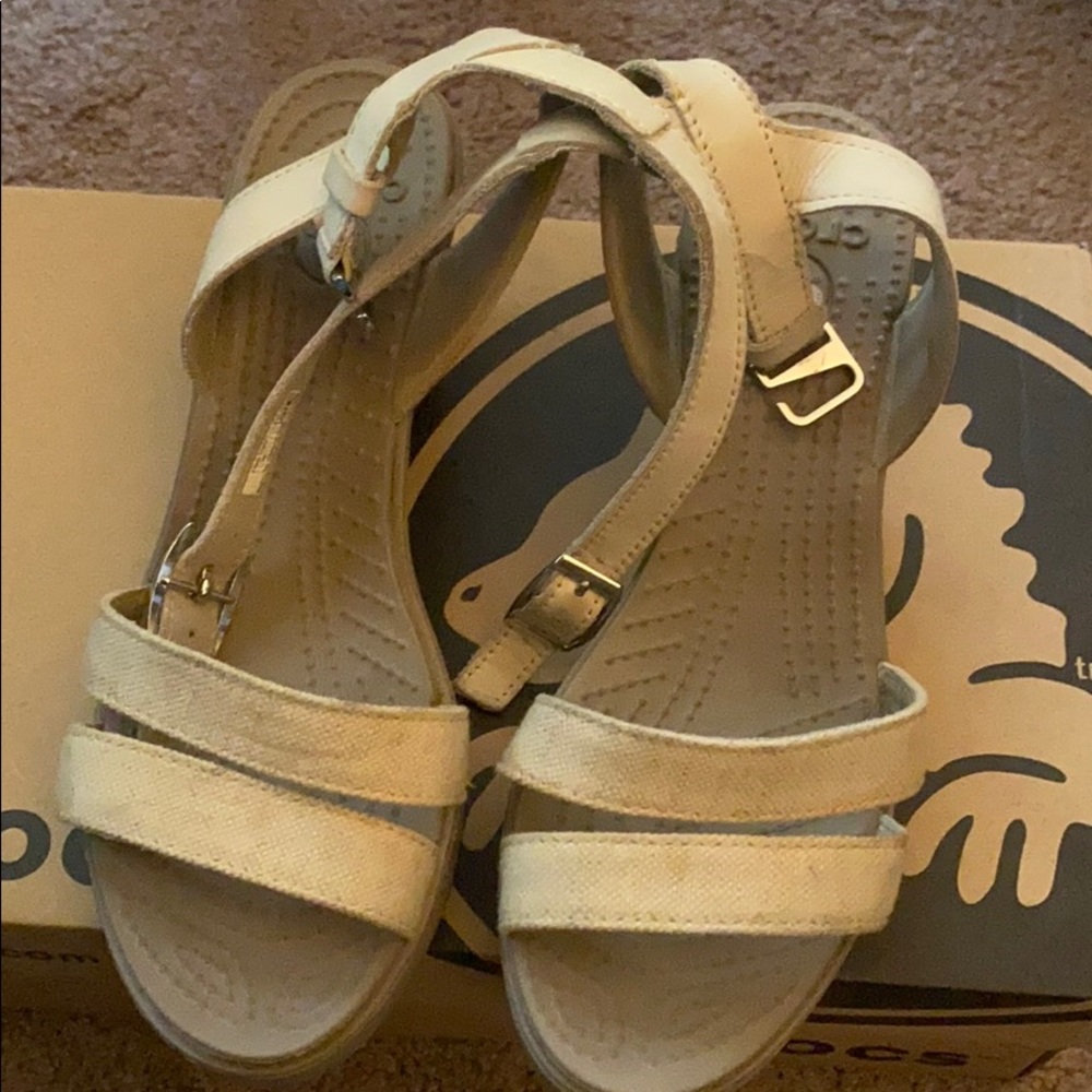 Crocs wedge sandals